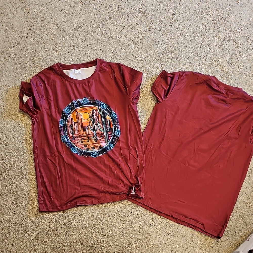 Red Graphic Short Sleeve Tee